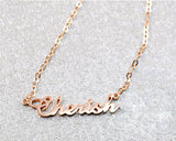 925 Sterling Silver Personalized Custom Name Pendant Necklace