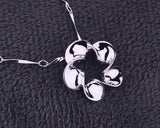 925 Sterling Silver Rose Necklace