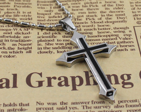 Simply Stainless Steel Cross Necklace