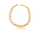 Stylish Gold Curb Chain Necklace
