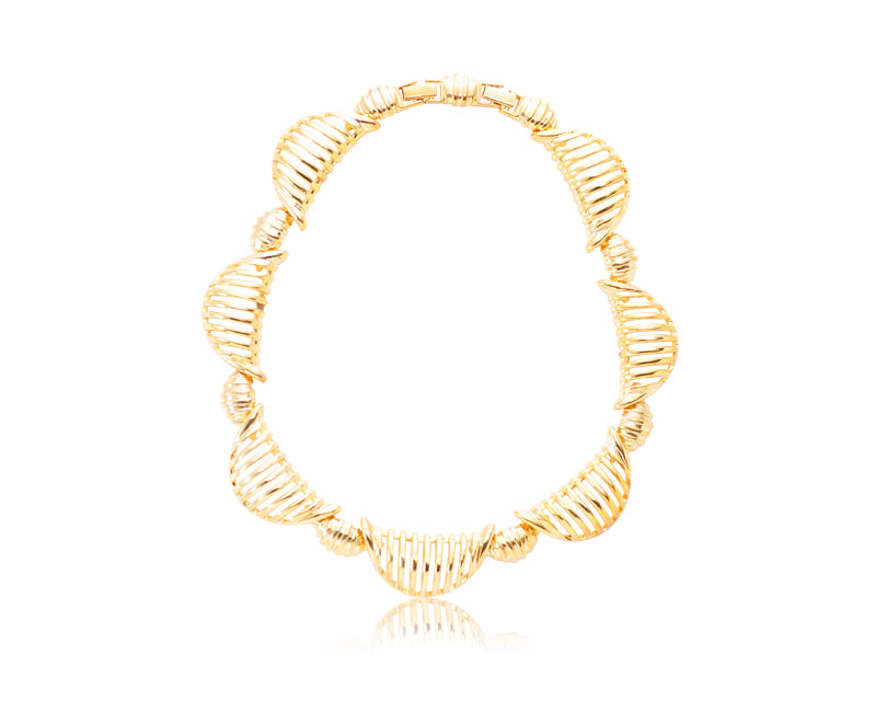 Chunky Gold Curb Chain Necklace