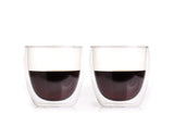 Double Walled Coffee Glasses Set of 2