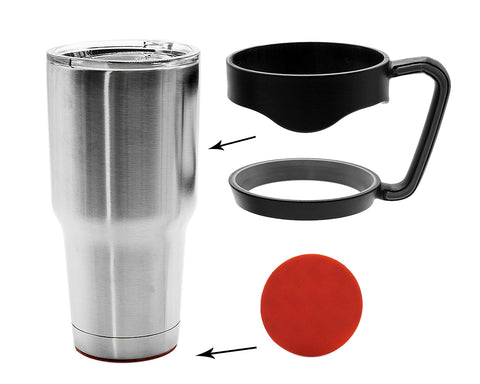 Anti Slip Cup Holder with Coaster for 30oz Tumbler