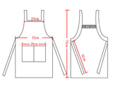 Women Kitchen Cooking Aprons with 2 Front Pockets