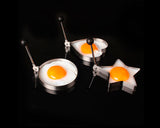 4 Pcs Stainless Steel Multi Shapes Egg Mold