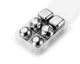 Stainless Steel Whiskey Rocks Stones Wine Beer Chillers - 6 Pcs