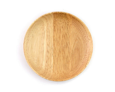 15 cm Wood Round Shaped Dinner Plate