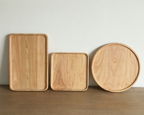 Rubber Wood Trays for Tea