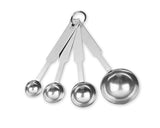 Set of 4 Stainless Steel Measuring Spoons