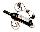 Metal Single Wine Bottle Holder Tabletop Display Rack