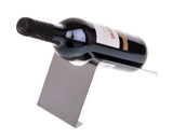 Sleek Modern Stainless Steel Single Wine Holder