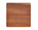 Natural Square Wooden Table Drink Coasters Set for 4