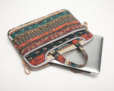 Bohemian Series Laptop Sleeve Case with Handle - Red