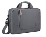 15.6&quot; Nylon Shoulder Bag with Detachable Shoulder Strap - Gray