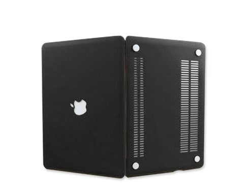 Matt Series 12&quot; MacBook Hollow-out Logo Hard Case - Black