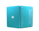 Matt Series 12&quot; MacBook Hollow-out Logo Hard Case - Ice Blue