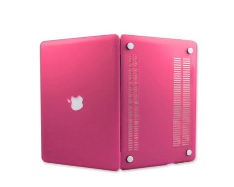 Matt Series 12&quot; MacBook Hollow-out Logo Hard Case - Magenta