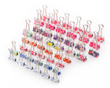 48 Pcs Assorted Color &amp; Patterned Binder Clips Set - 19mm and 25mm