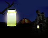 Solar Rechargeable Waterproof Outdoor Led Camping Tent Light for Camping - Pink