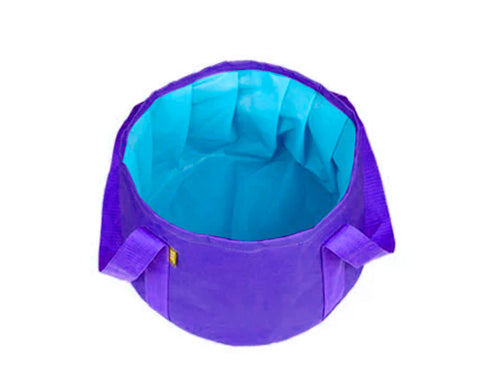 Folding Outdoors Wash Basin - Purple