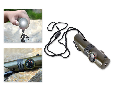 7 in1 Multi-functional Survival Whistle