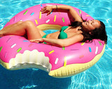 Giant Inflatable Donut Pool Float Toy - Pink