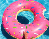 Giant Inflatable Donut Pool Float Toy - Pink