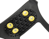 2 Pcs Silicone Anti-slip Action Traction Ice Cleats - Black