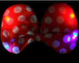 Party Costume Accessory LED Flashing Polka Dot Bow Headband