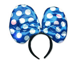 Party Costume Accessory LED Flashing Polka Dot Bow Headband