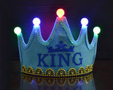 5 Bulbs Printed LED Crown for Birthday Party