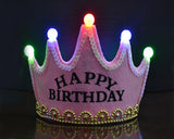 5 Bulbs Printed LED Crown for Birthday Party