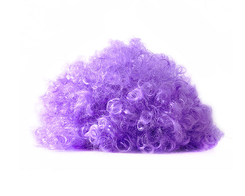Afro Clown Costumes Wig - Purple