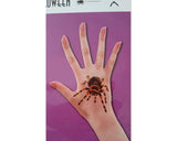 Halloween 2016 Dress Up Waterproof Temporary Tattoos - Spider