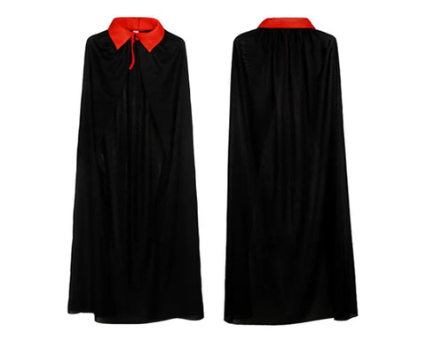 Halloween Party Costume Adult Vampire Role Play Reversible Cloak Cape