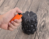 Halloween Decoration Smokeless Skull Horror Scary Candle - Black