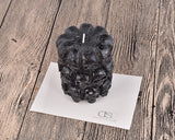 Halloween Decoration Smokeless Skull Horror Scary Candle - Black