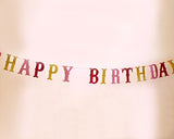 10 Feet Happy Birthday Party Glitter Banner