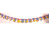 7' Party Decoration Accessory Paper Happy Birthday Banner