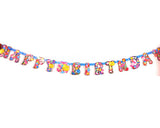 7' Party Decoration Accessory Paper Happy Birthday Banner