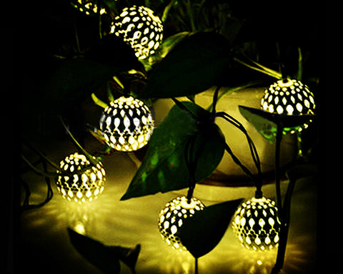 20 LED Moroccan Solar String Lights