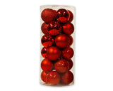 24 Pcs 1.5'' Christmas Ball Ornaments