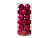 24 Pcs 1.5'' Christmas Ball Ornaments