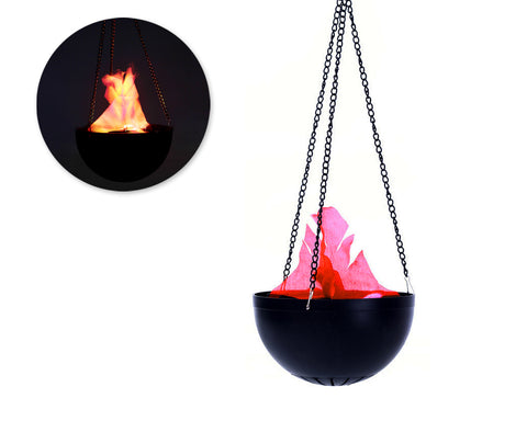 Hanging Flame Light with Adapter for Halloween Decoration