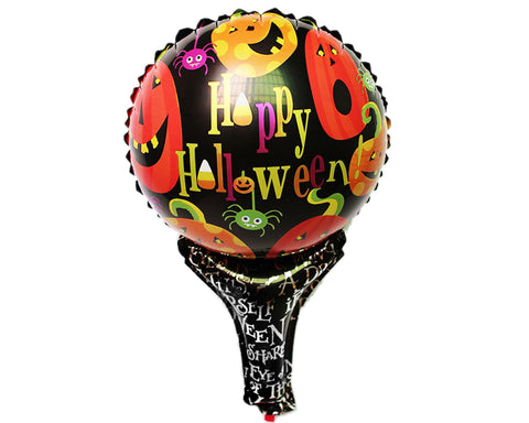 5 Pcs Halloween Party Decoration Balloon with Handle for Kids - Black