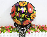 5 Pcs Halloween Party Decoration Balloon with Handle for Kids - Black