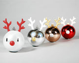 4 Pieces Reindeer Christmas Ball Ornaments