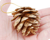 6 Pcs Pinecone Ornament for Christmas Tree - Brown