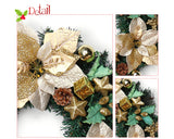 40cm Christmas Decoration Poinsettia Pine Cone Wreath