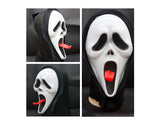 Halloween Party Masquerade Horror Scary Mask w/ Shroud - Tongue